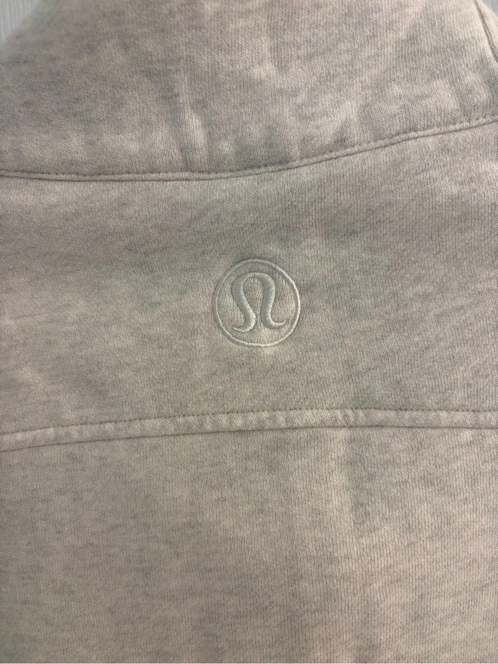 lululemon athletica Cropped Half-Zip Funnel Neck Sweater — Oatmeal - Picture 7 of 7